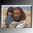 Jesus with child.
